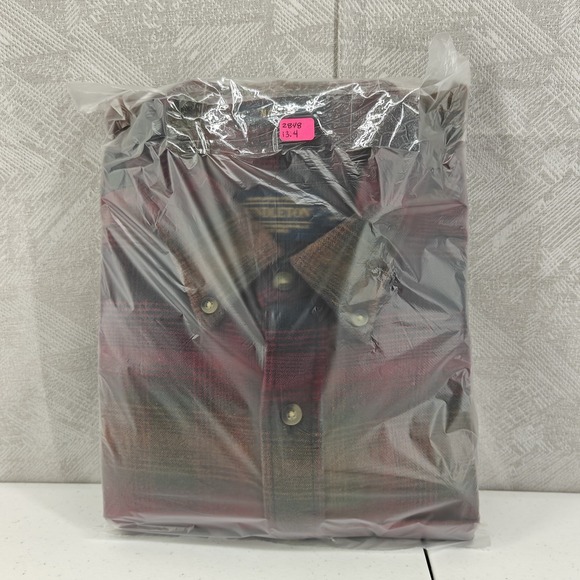Pendleton Mason Shirt Men Medium Flannel Shadow Plaid Button Long Sleeve Western - Picture 11 of 12